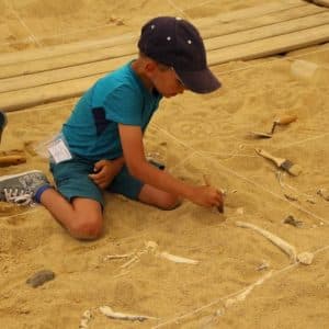 Initiation à la fouille archéologique dans le parc